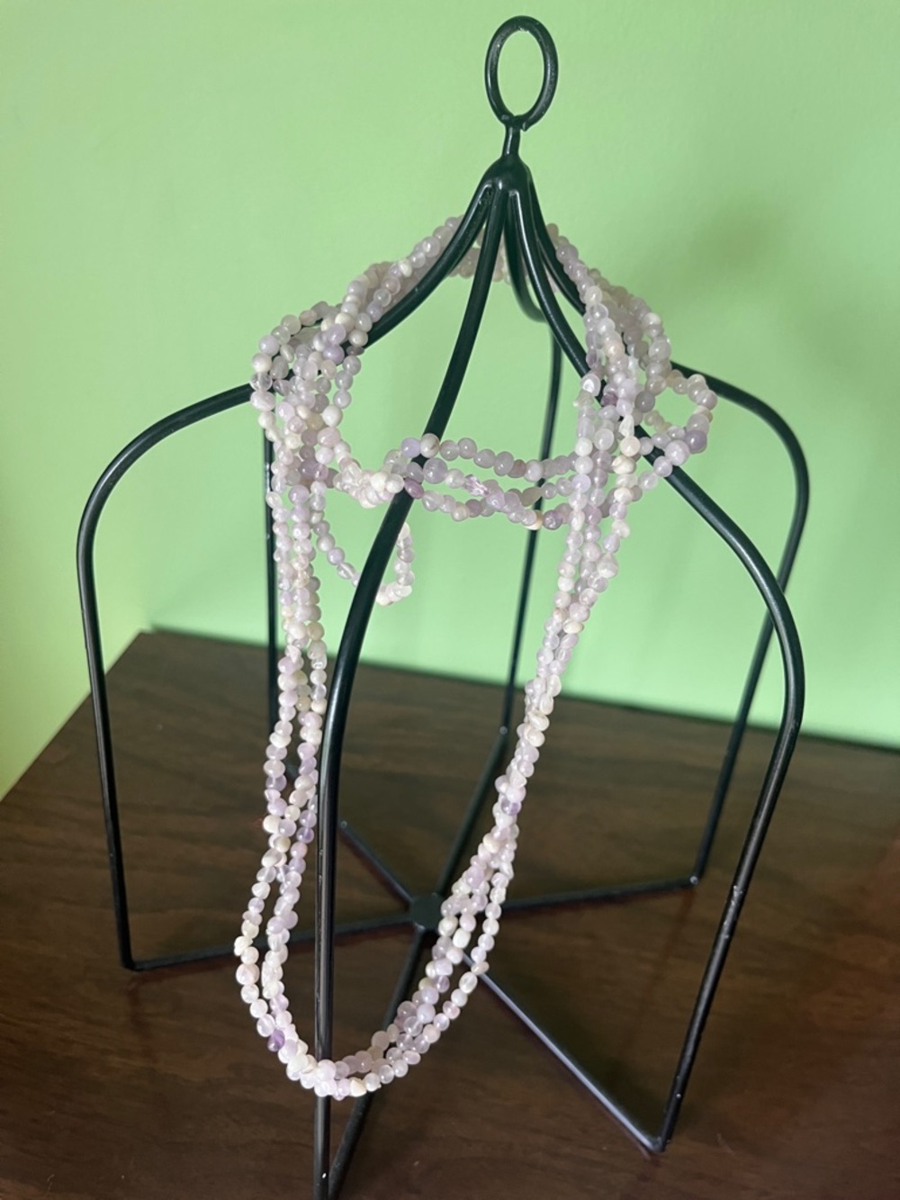 Vintage natural gemstone necklace